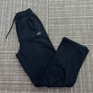 ALO Yoga Black Wide Leg Sweatpants